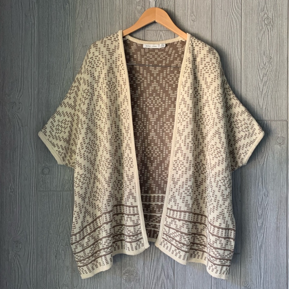 Anthropologie Cardigan Short Sleeve Aztec Cardigan